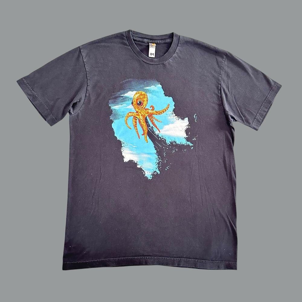 Woot! Men’s Black Graphic Octopus T-Shirt Sz: M